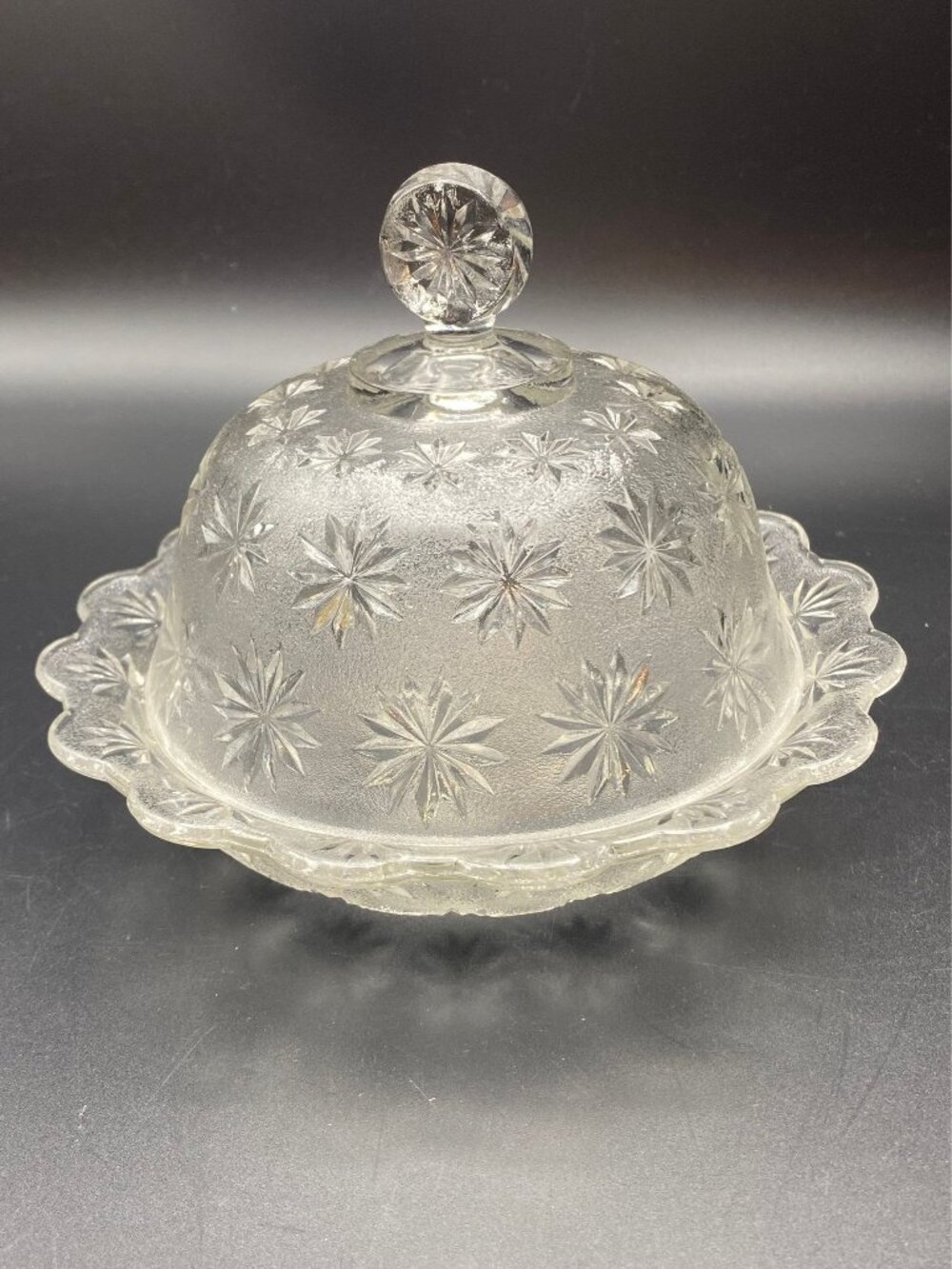 Stippled Sandbur Domed Butter Dish